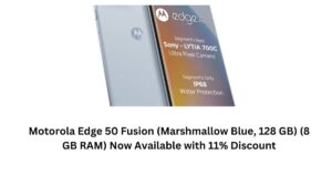 Motorola Edge 50 Fusion (Marshmallow Blue, 128 GB) (8 GB RAM) Now Available with 11% Discount